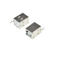 CONNECTEUR FEMELLE USB B A SOUDER 180°