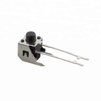 BOUTON POUSSOIR COUDE POUR FACADE NOIR ( 2 PATTES L/ 2 PATTES C)