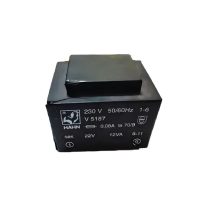 TRANSFORMATEUR SOUDABLE MOULE NOIR INP: 230V   OUT: 22V-12VA