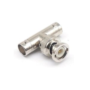 ADAPTATEUR BNC MALE VERS BNC DOUBLE FEMELLE FORME T