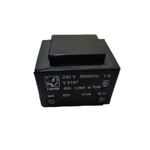 TRANSFORMATEUR SOUDABLE MOULE  INP: 2X(21V-0,14A)  OUT: 2X(12V-1,75VA)
