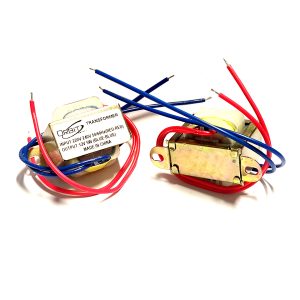 TRANSFORMATEUR CABLE IN: (220V-240V) (RED/RED)  OUT: (12V-5W) (BLUE/BLUE)