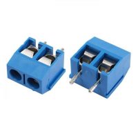 BORNIER A VIS 2 PLOTS SIMPLE PM BLEU (PAS:5 MM)