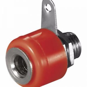 BANSPMR/ Douille banane Châssis avec cosse PM (Rouge)