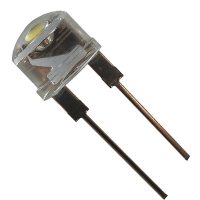 LED F8  BLANCHE 8MM CHAPEAU DE PAILLE 0,75W 3,1-3,3V