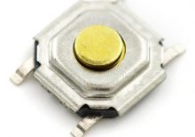 SKQGAFE010/JK/TP/ROH MICRO SWITCH BOUTON POUSSOIR TETE CUIVRE (5 PCS)