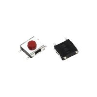 SW-4 BOUTON POUSSOIR MICRO INTERRUPTEUR SMD 4 BROCHES TACTILE TÊTE ROUGE