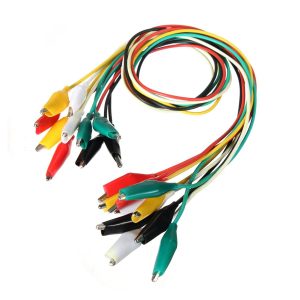 KIT CORDON DE TEST PINCE CROCODILE 50CM (10PCS)