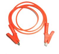 CABLE PINCE CROCO/CROCO 1M ROUGE