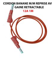 CORDON BANANE M/M REPRISE F AVEC GAINE RETRACTABLE 12A 1METRE