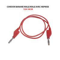 CORDON BANANE MALE/MALE AVEC REPRISE 12A 10CM