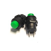 DS-425 BOUTON POUSSOIR  VERT 15MM