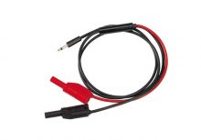 CORDON JACK MONO MALE / 2 FICHE BANANE MALE ISOLE 60CM