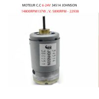 MOTEUR C.C 6-24V 34514 JOHNSON 14800RPM137W ; V; 5890RPM - 22938