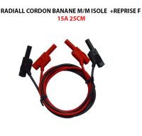 RADIALL CORDON BANANE M/M ISOLE  +REPRISE F 15A 25CM