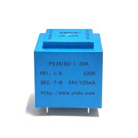 PE2818S-1 3VA TRANSFORMATEUR MOULE PRI: (1-5 /220V) SEC: (7-9 /24V /125MA)