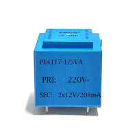 PE4117-1/5VA (PRI:220V-SEC:2x12V/208mA)