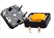 B3F BOUTON POUSSOIR OMRON TETE PLATE