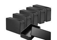 BT-NR BOITIER DE MONTAGE NOIR AVEC SUPPORT PILE 13X6X3 CM