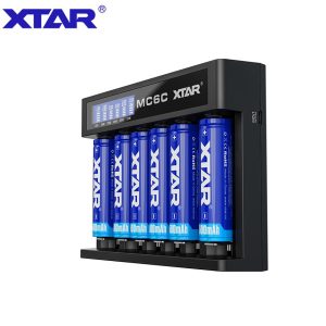 XTAR MC6C CHARGEUR 6 PILES LCD LI-ION/NI-CD/NI-MH