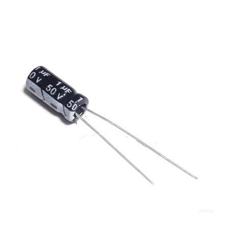 Lot De 5 Condensateurs électrolytiques 1µF 100V - PIRABADI, -40 à +105°C
