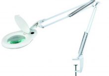 MA-1215CF LAMPE LOUPE DE TABLE ARTICULE BLANCHE