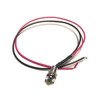 VOYANT LED JAUNE CHROME LED 3MM AVEC FIL 12V