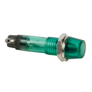 VOYANT LUMINEUX VERT PLASTIQUE 8MM 220V
