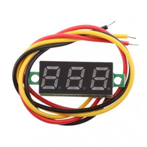 VOLTMETRE 3 DIGITS VERT 0-100VDC 2,5X1CM