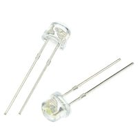 LED F8  BLANCHE  CHAPEAU DE PAILLE 5 MM 3- 3,2 V