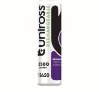 UNIROSS PILE RECHARGEABLE 18650 2500MA 3,6V