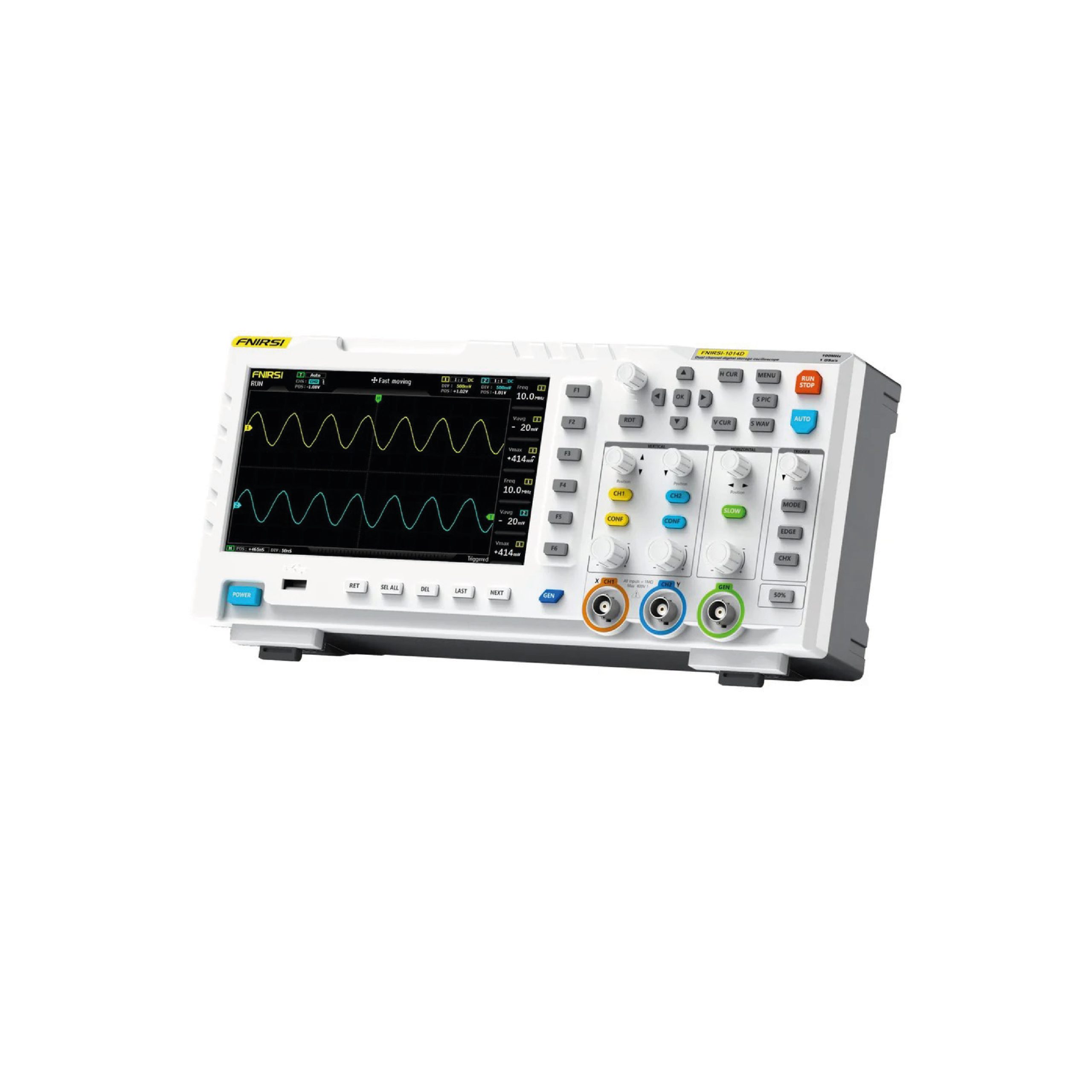FNIRSI-1014D OSCILLOSCOPE NUMERIQUE 2X100MHZ 1GS/S